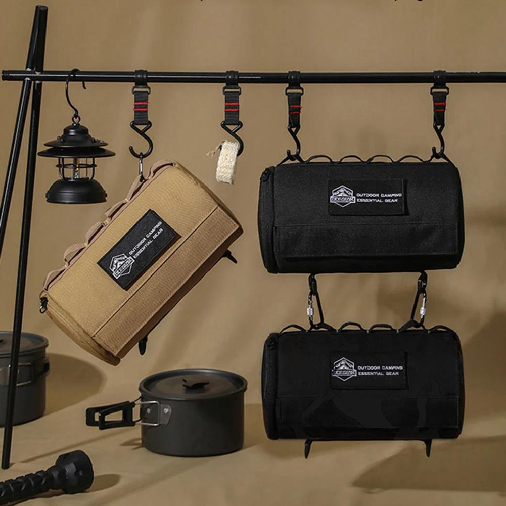 Venkovní pouzdro na kapesníky Přenosný držák na roli papíru Polyester Vodotěsný Závěsný držák na ubrousky na piknik, kempování, turistiku