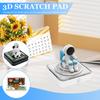 3D Art Calendar Memo Pad 2026 Creative Tear Away 3D Desk Calendar Notepad with/No LED Light Nonstick Paper Carving Notepad Decor