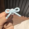 New dopamine Colorful bow Shoe laces Charms for Sneakers Cartoon Dog Shoe Decorations Charm Crystal Pearl Bow Shoes Accessories