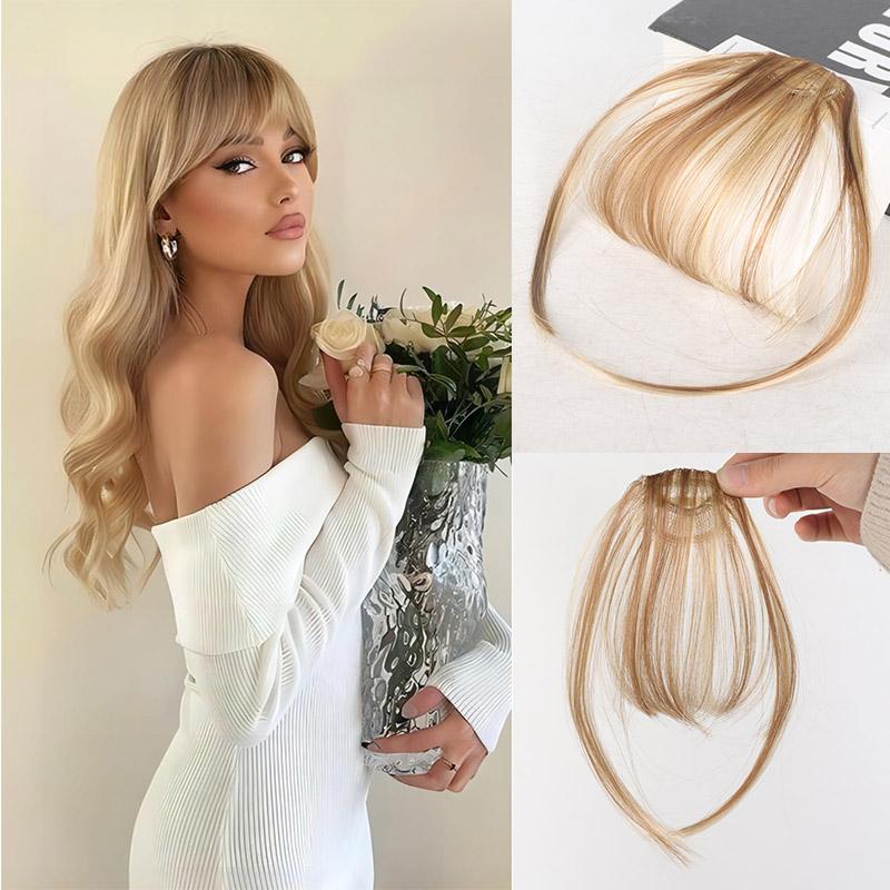 Bangs Wig Synthetic Bangs Lady Invisible Bangs  Age Reduction Forehead Wig Piece Wigs For Women A Variety of Colors Are Available