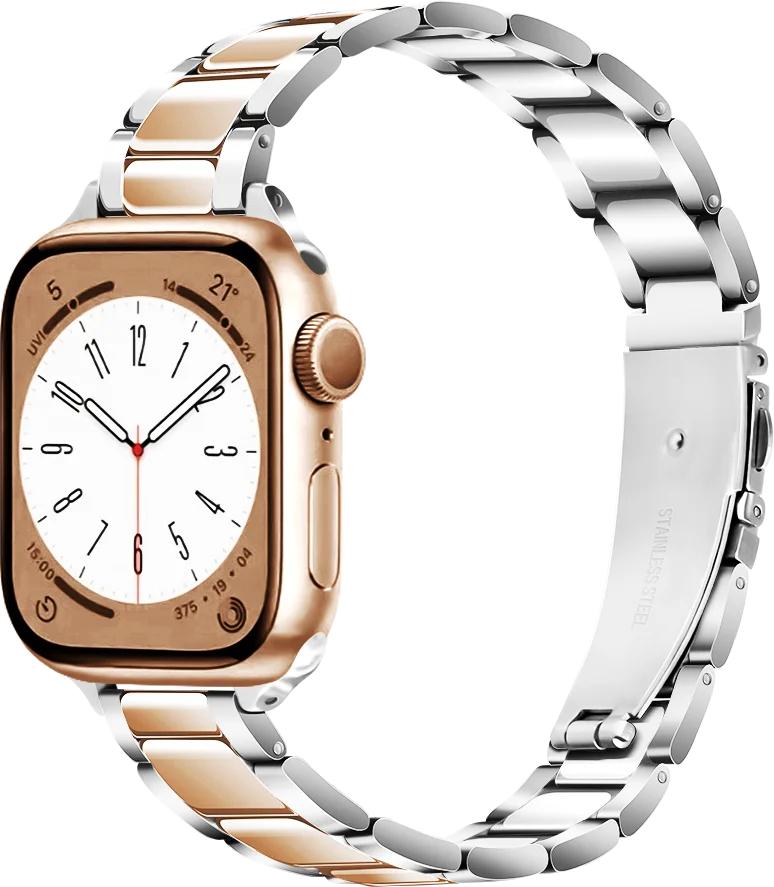 Metal Strap for Apple Watch Series ultra 49mm 45mm 41mm 44mm 46mm 42mm Small waist ladies bracelet iWatch 10 9 8 7 6 5 3 SE Band