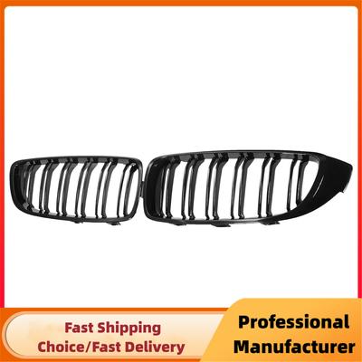 Calandre de pare-chocs avant pour BMW Série 4 F32 F33 F36 M3 F80 M4 F82 F83 425i 430i 440i 435i 2013-2020, 1 paire, noir brillant