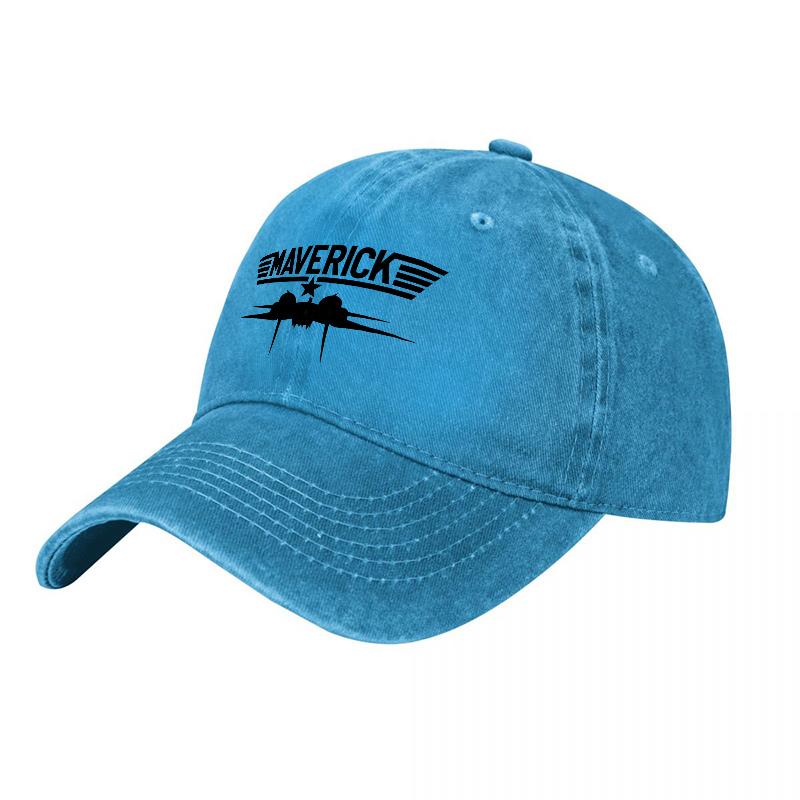 MAVERICK AIRCRAFT Logo Washed Cotton Baseball Cap Classic Fit Unisex Canvas Hat for Everyday  Outdoor