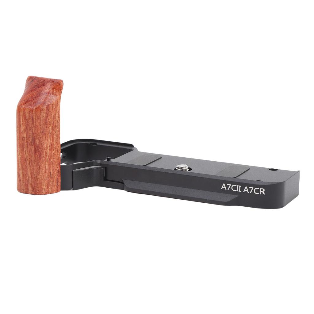 Handgrip L Shape Grip Fit for A7C2 A7CR Camera Built In Quick Release Plate Wooden Hand Grip L Bracket