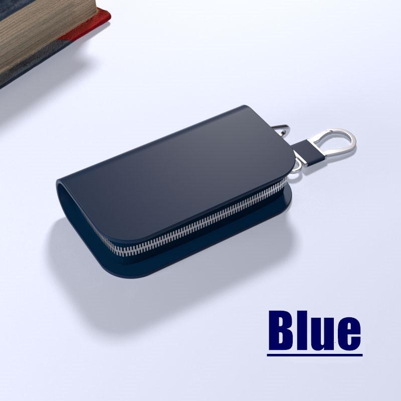 Jfbonin Universal Key Bag Genuine Top Layer Cowhide Leather Multifunctional Key Organizer For Car Coin And Household Keys