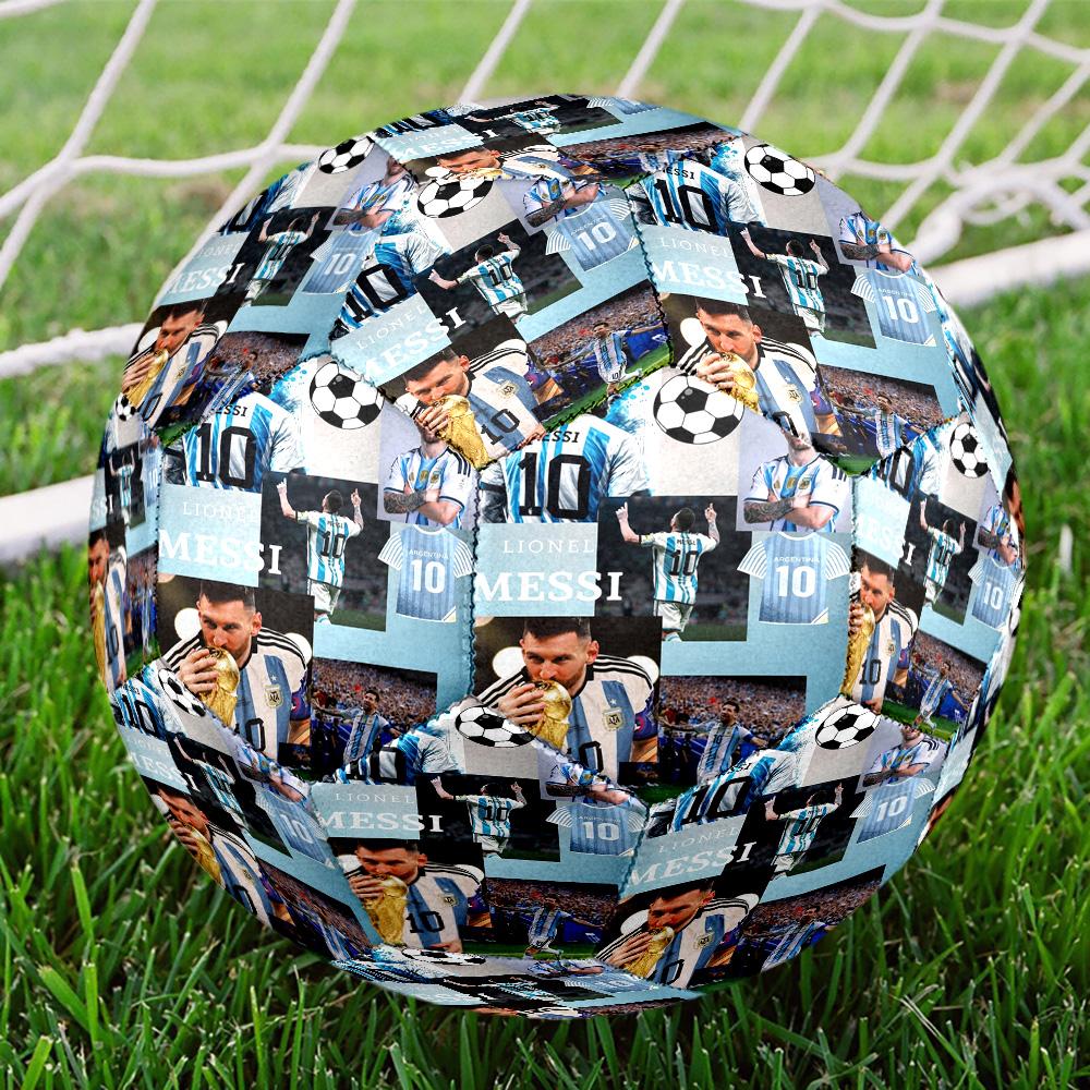 Messi 10 Number World Cup Champion Size 5 Soccer Ball Machinestitched Indooroutdoor Universal Football Ideal For Soccer Enthusiasts