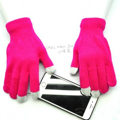 Touchscreen-Handschuhe für Männer und Frauen, junge Radfahrer im Herbst und Winter, kältefest, Wolle, einfarbig, rutschfest, fingergetrennt w