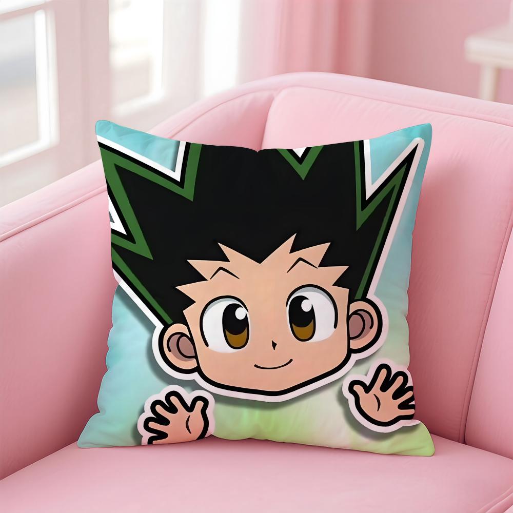 anime HUNTERxHUNTER Cushion Cover Comfortable Reversible Pillow Cover Ideal for Car Sofa Bedroom & Beyond