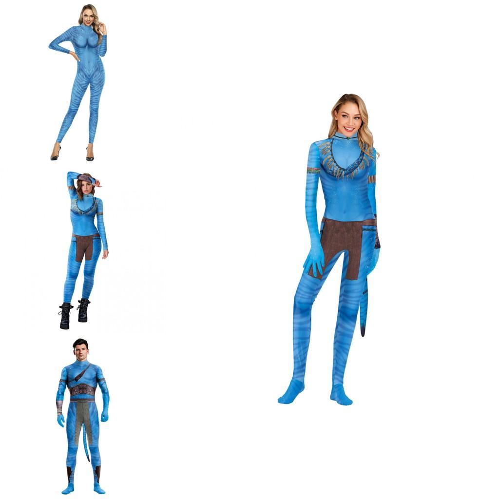 Avatar Inspiriertes Halloween Kostüm Milchseide Body für Fantasy Rollenspiel