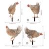 YKLU069-256 3D Rooster, Hen, Duck & Pig Outdoor Garden Decoration Plug
