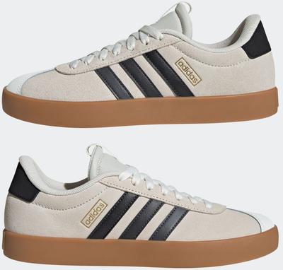 Tênis VL Court 3.0 Feminino off white/cinza seis/dourado metálico
