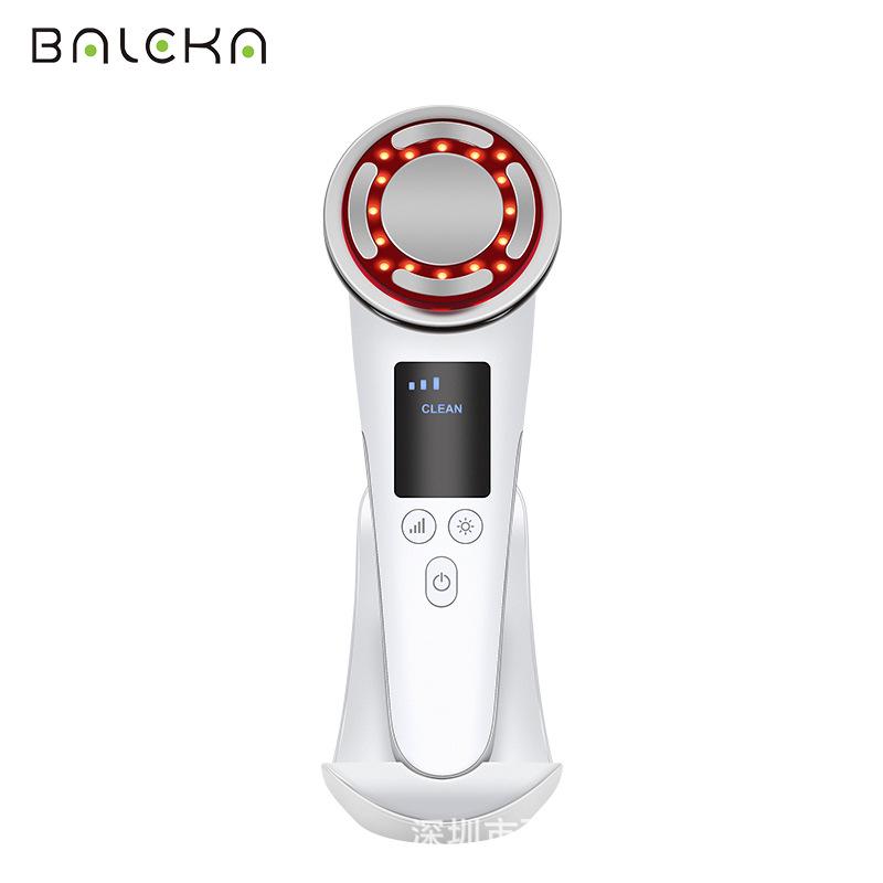 

C812 Импульсный косметический прибор: 2023 EMS Массажер с горячим и холодным высокочастотным вибромассажем Chinese Manual белый