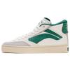 Li Ning Wave 180 Coverage Slip Resistant, Abrasion Resistant, Lightweight Mid Top Skateboard Shoes Men's White Green AECS003-1