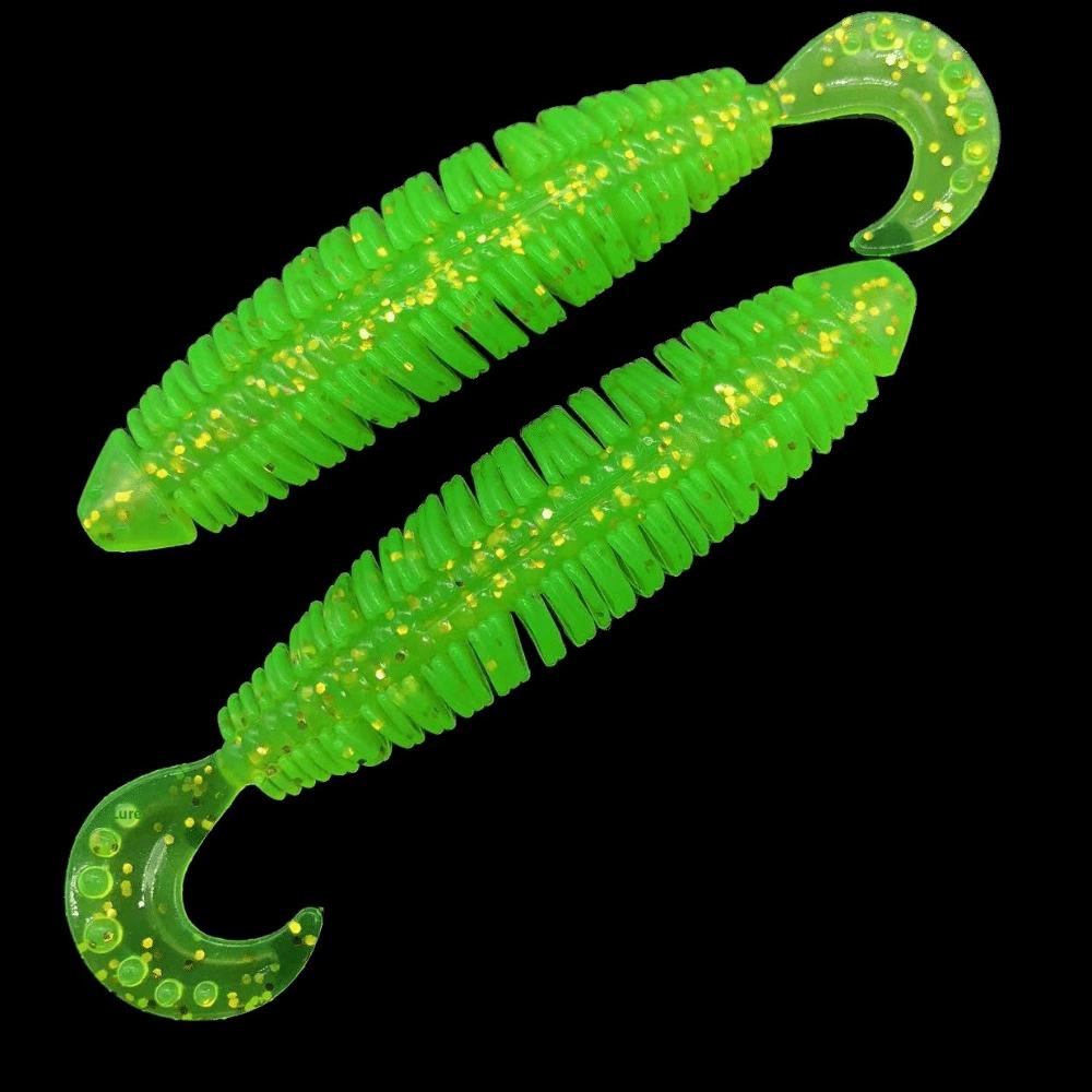 Double Colors Artificial Fishing Worms 7.5cm/10cm Size Jig Fishing Lures  For Carp Fishing