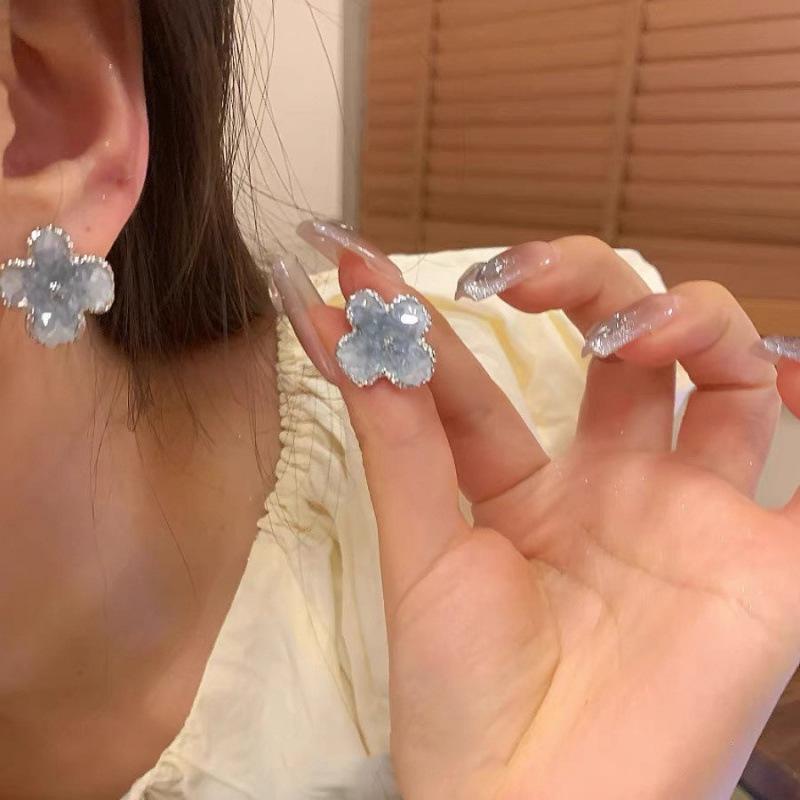 Cercei Ciucuri Floare Golă Acul de Argint Modă Personalitate Vânt Rece Cercei Lungi Temperament Cercei Avansați