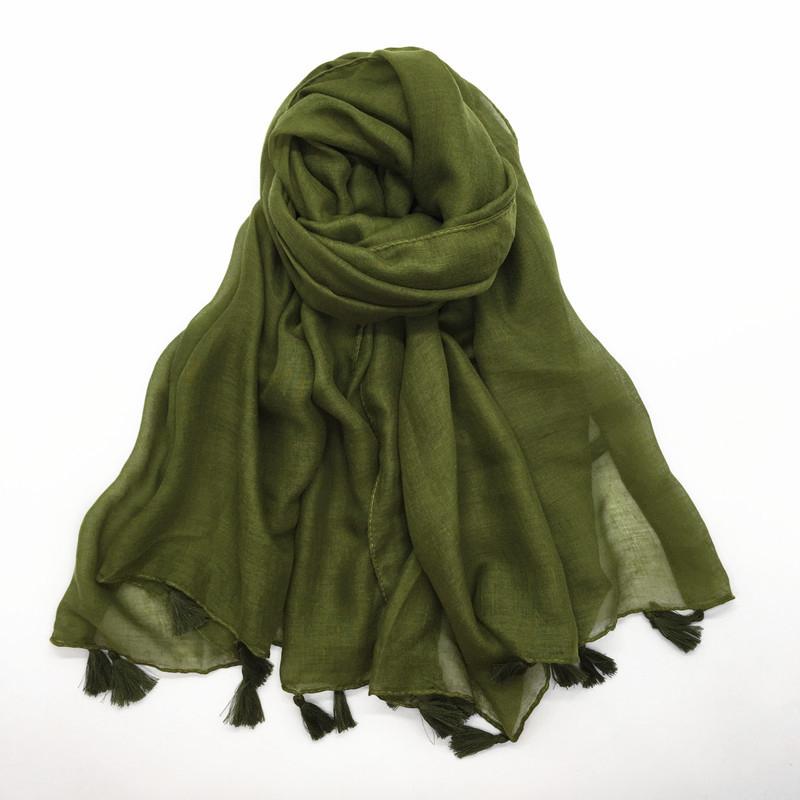Solid Voile Women Scarf New Summer Girls Tassels Sunscreen Thin Scarves Soft Shawl Foulard Viscose Spring Lady Wrap Shawls