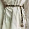 Fashion Chain Belt Female Waist Metal Belts For Women Luxury Tassel Thin Waistband Dress Coat Adjustable Corset Elegant