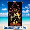 Beach Towel Custom Name Text, Quick Dry Large Towel For Beach HomeA Nightmare On Elm Street Freddy Krueger