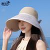 Summer outdoor sun protection hat children versatile fashion bow straw hat beach seaside vacation big brim sun hat
