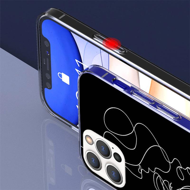 Abstract Line Women Face Phnoe Case for Iphone 17 Air 16 11 12 13 Mini 14 Plus 15 Pro Max 7 8E SE 2020 16ProMax Phone Cover Coqu