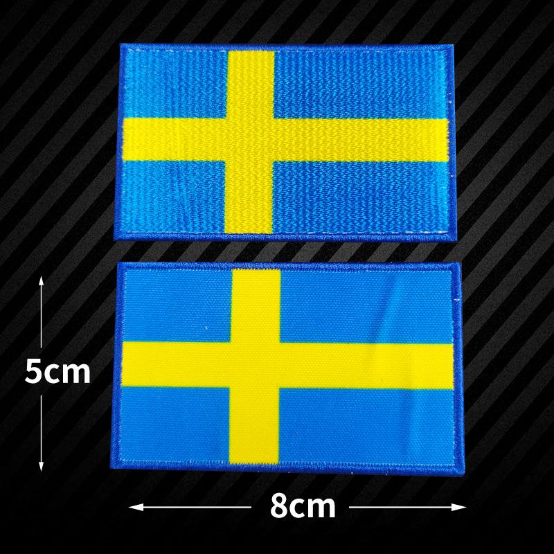 5 Stück Weltflagge Stickerei Stoffaufkleber Armband Klettverschluss DIY Aufnäher Stickerei Stoffaufkleber