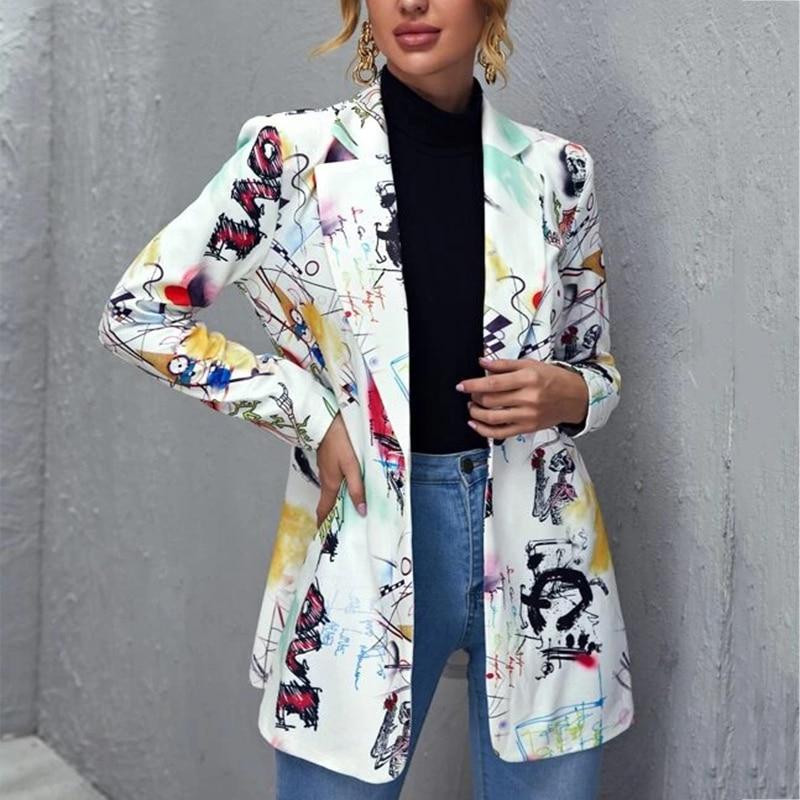 patterned blazer womens