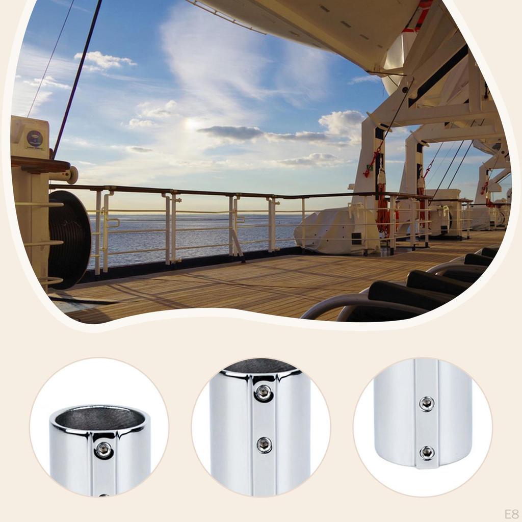 316 Stainless Steel Connector for Boat Handrail Fittings In Marine Quality, Easy To Install