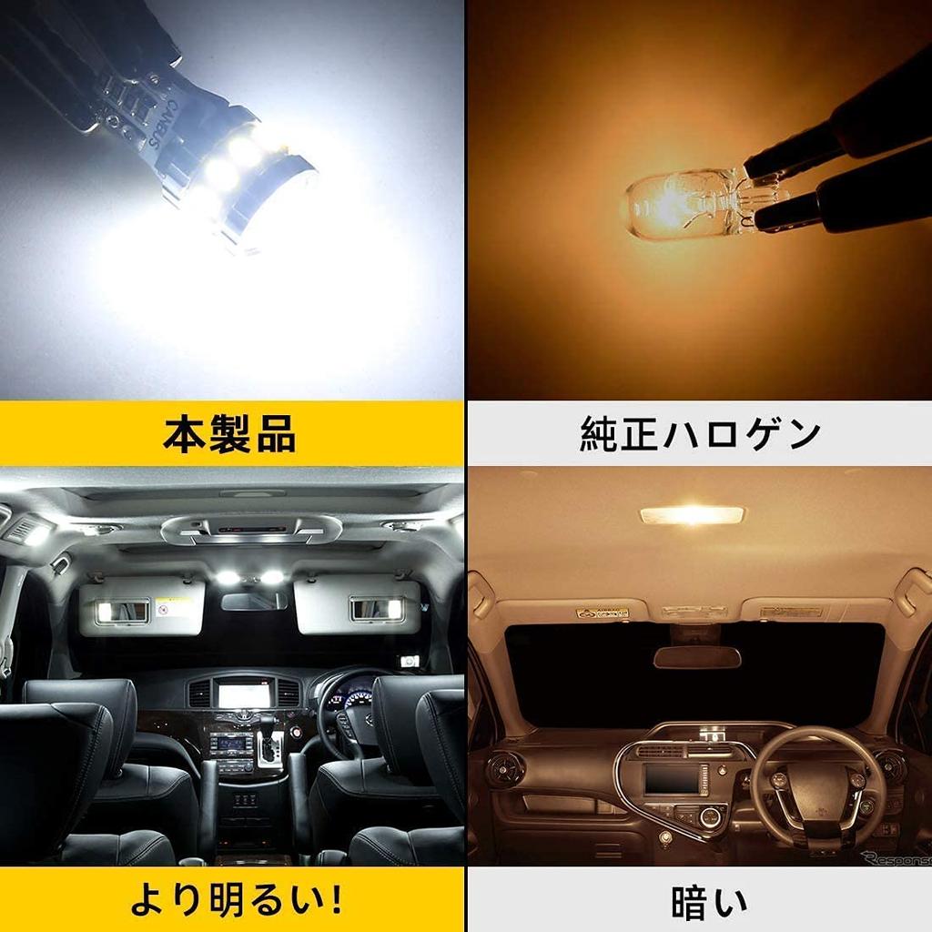 T10 LED, Hvit, Eksplosivt Lys, Innebygd Canbus, Posisjonslys, Skiltlys, Romlys, Ultra