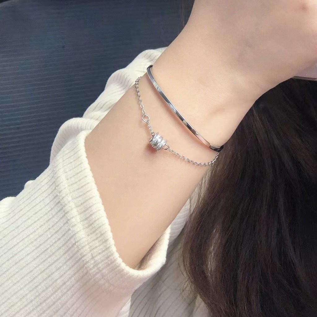 Starry Sophisticated Night Zirconia Bracelet For Women Elegant Copperplated Geometric Hand Jewelry