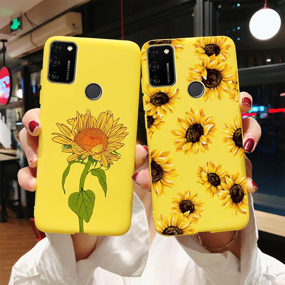 For Huawei Honor 9A Case 2020 Silicon Cover Soft Bumper Coque For Huawei Honor 9A Phone Cases MOA-LX9N Honor9A Love Heart Funda