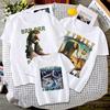 Italian Brainrot Animals Kids T-shirt Tralalero Tralala Funny Shark Short Sleeve Tops Funny Meme Cute Tee Summer Clothing