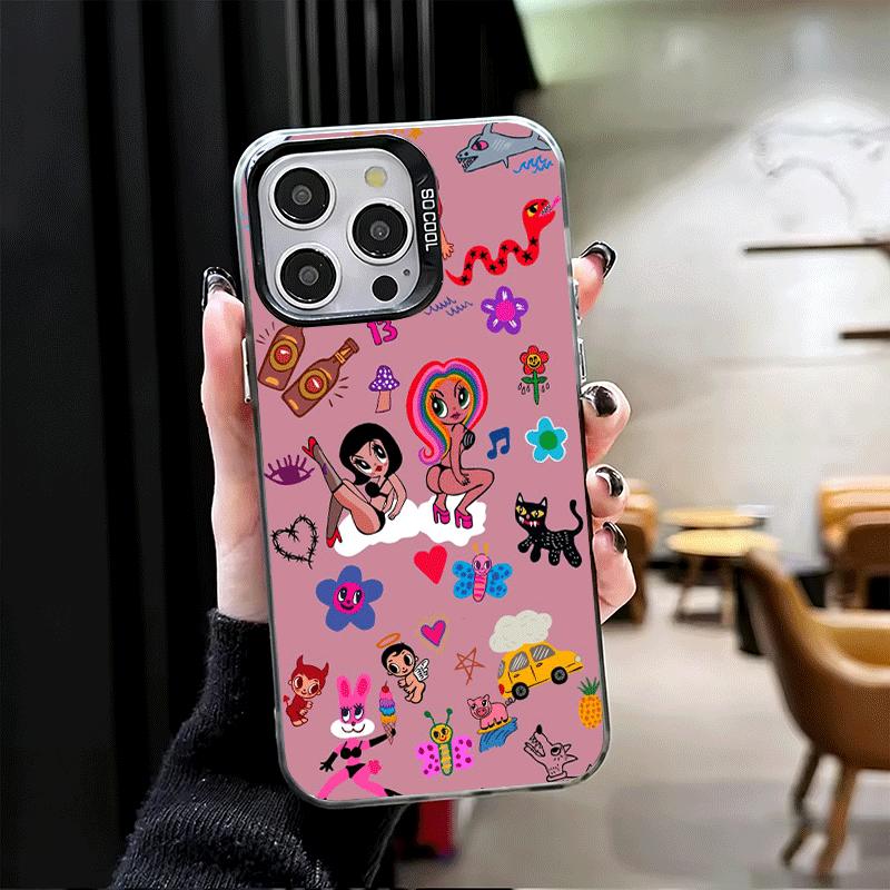 Karolg M-Manana Sera B-Bonito Soft Phone Case for iPhone 15 16 17 Pro Max 17Air 16E 14 Plus 13 12 Mini Shockproof Cover Back She