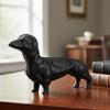 Creative Iron Dog Sculpture Modern Home Decoration Animal Art Ornaments Collection Figurines Desktop Decors for Bedroom