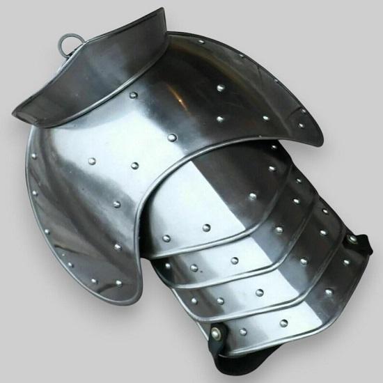 Ocelový Ramenní Válečník Nýtované Naramení Rozbíječe Set Ramenní Zbroj LARP Naramení Pro Rekonstrukci A Cosplay