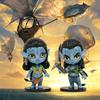 Avatar 2 Neytiri & Jake Sully PVC Figure Model Small Statues Collectibles Desktop Decorations Doll Models Decorations Gifts