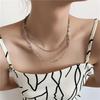18K Gold-Plated Titanium Steel Necklace - Thick Chain Clavicle Design Inspired by Japan, Korea, Europe, and America