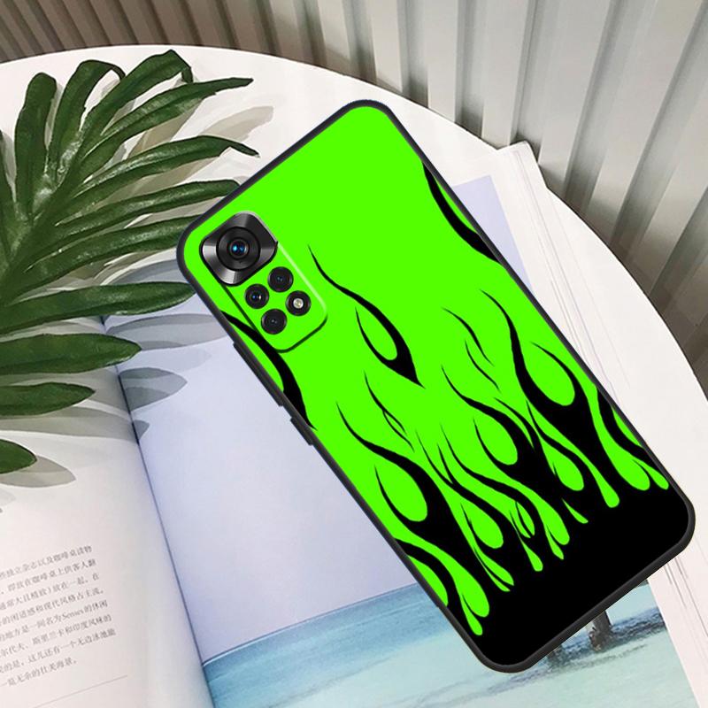 Blue Red Flame Fire Funda For Xiaomi Redmi Note 13 10 11 12 14 15 Pro Plus Case For Redmi 15C 12C 13C 14C 10C 15