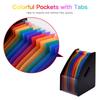 PP Expanding File Folder 12 Pockets File Rack Practical Document Organizer Book
