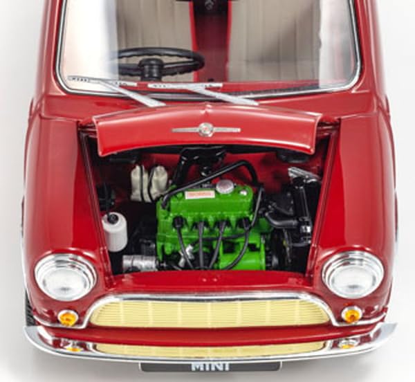 Kyosho Original 1/18 Scale Morris Mini Mk.1 1959 Cherry Red Finished Product
