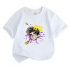 100% Cotton A4 Lambda Print Kids Round Neck T-Shirts Casual Clothing Summer Fashion Cool Tops for Boys and Girls