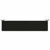 Bench Cushion SOEST 100percent  Polyester Black 200 x 40 x 8 cm