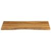 VidaXL Dessus de table 120x60x3,8 cm bord vivant bois massif manguier 370792
