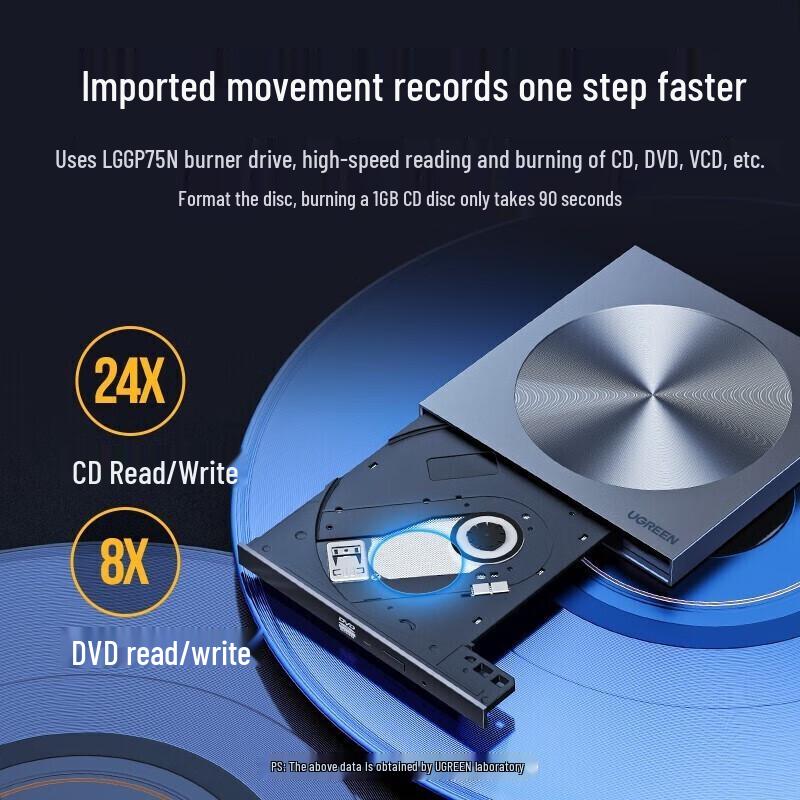 Ugreen External USB DVD/CD Burner Drive