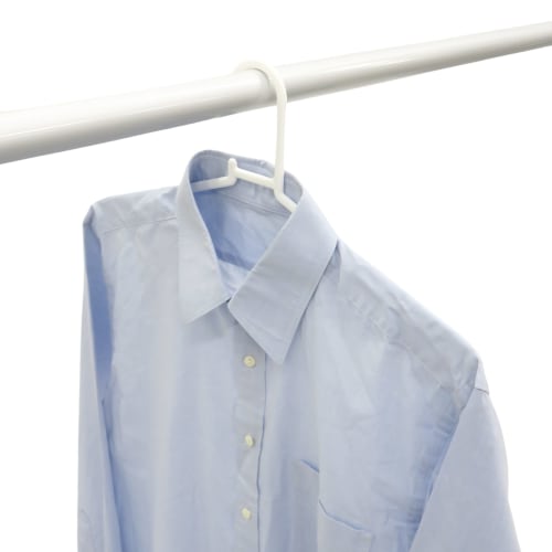 Towa Sangyo Neosul Laundry Hangers, White, Approx. 41 X 0.5 X 20 Cm, Set of 10