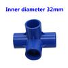 PVC Three-dimensional 3 Way 4 Way 5 Way Water Pipe Connector 32mm Inner Diameter PVC Pipe Fittings Irrigation Coupling Adapter