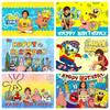 SpongeBob SquarePants Patrick Star Theme Photography Backdrop Background Kids Birthday Party Baby Shower Photo Custom Decoration
