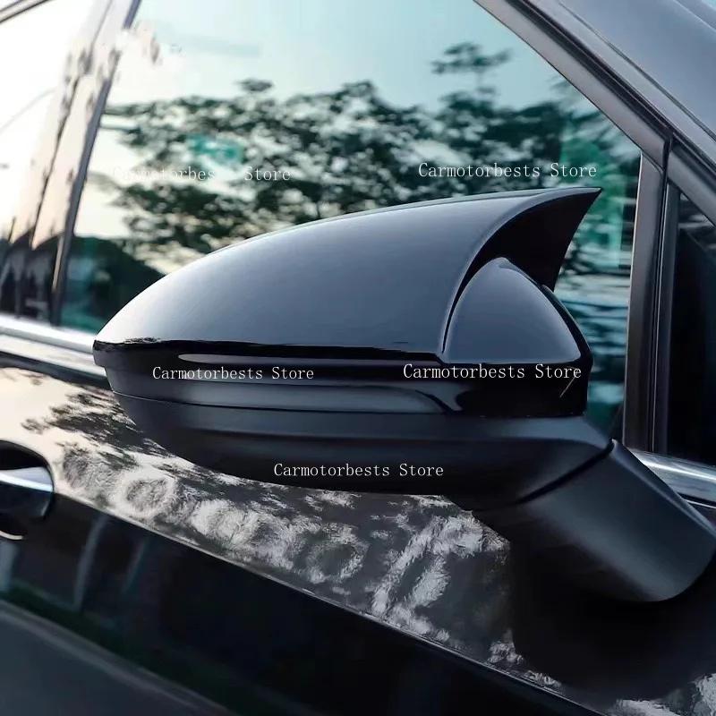 Car Rearview Side Mirror Cover Fit For VW Golf 8 MK8 R-Line 2020-2022 Wing Cap Rear View Case Trim Carbon Fiber
