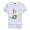 Casual Frozen Anna Aisha Princess Ladies Tops Disney Cartoon Tshirt Women T Shirts Clothing Short Sleeve Oversized Girl Blouses