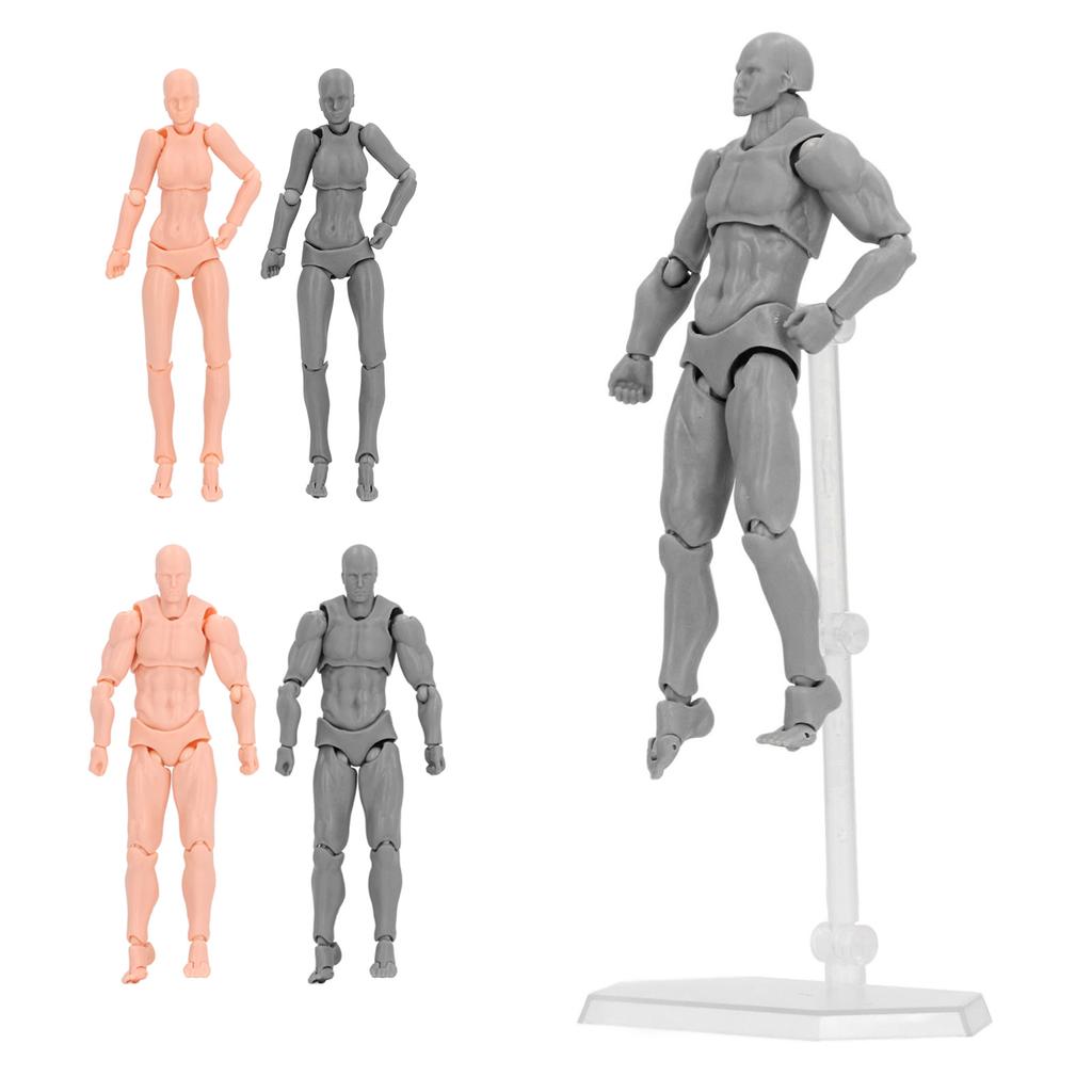 Figure Model PVC Action Figure Drawing Model Movable Joint Pedestal Support Artist Draw Painting Mod