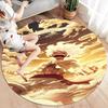 One Piece Gear Round Area Rug Carpet Rug For Living Room Bedroom Sofa Playroom Decor Nonslip Floor Mat